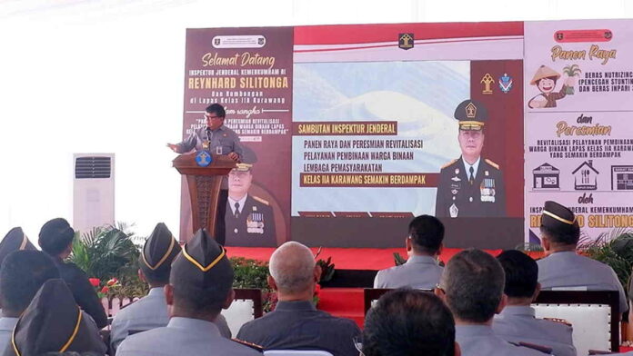 Irjen Kemenkumham Resmikan Revitalisasi Pelayanan WBP di Lapas Karawang