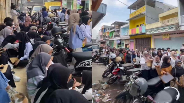 viral ratusan orang antre lamar kerja di warung seblak Ciamis