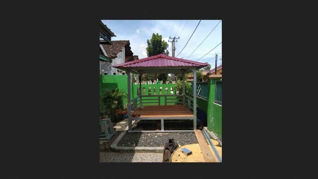 Desain Gazebo dari Baja Ringan