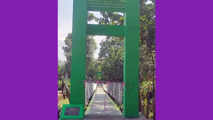 Jembatan Gantung Antar Kampung Selesai Dibangun, Petani di Kertahayu Ciamis Tak Lagi Khawatir