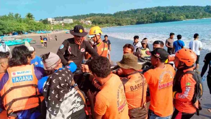 Terseret arus pantai Pangandaran
