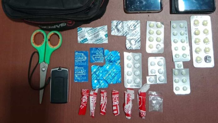 Barbuk yang diamankan dari pengedar sabu di Garut