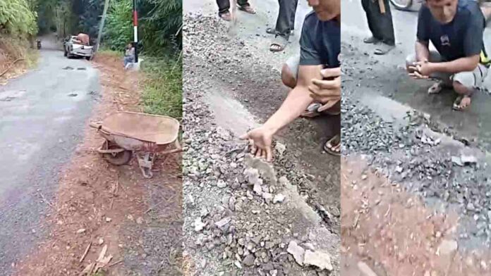Jalan Aspal Baru Diperbaiki