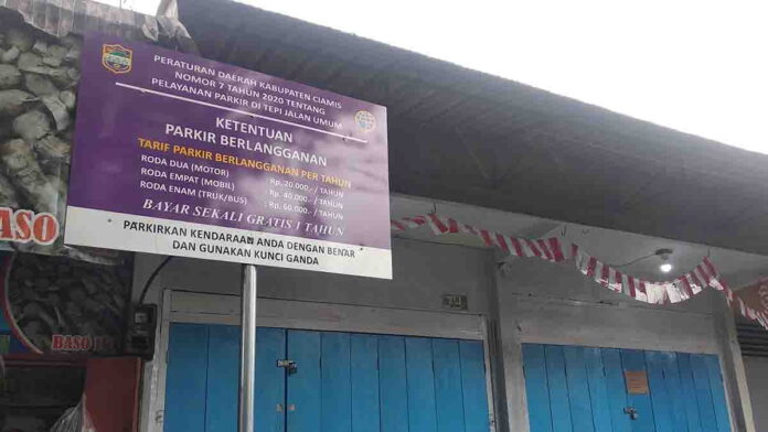 Parkir Berlangganan di Ciamis