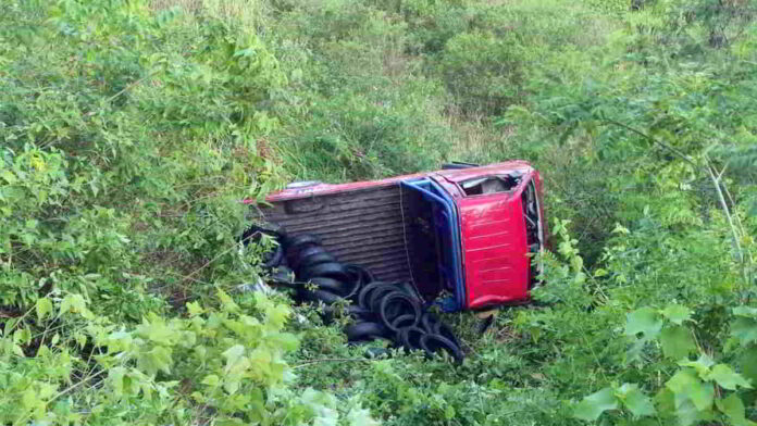 Mobil Terguling ke Jurang di Kota Banjar