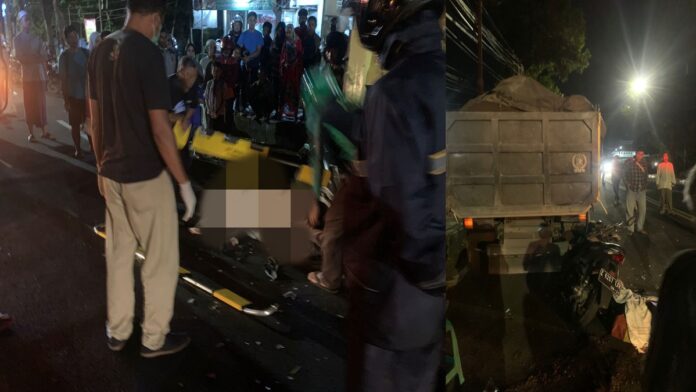 Perempuan Asal Imbanagara Tabrak Truk Pasir yang Sedang parkir di Bolenglang Ciamis