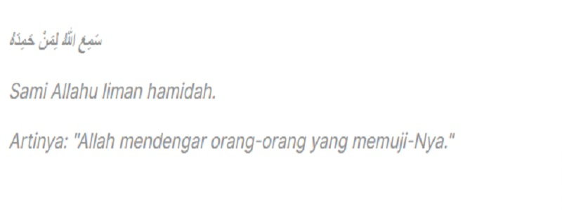 Doa I'tidal dan Artinya