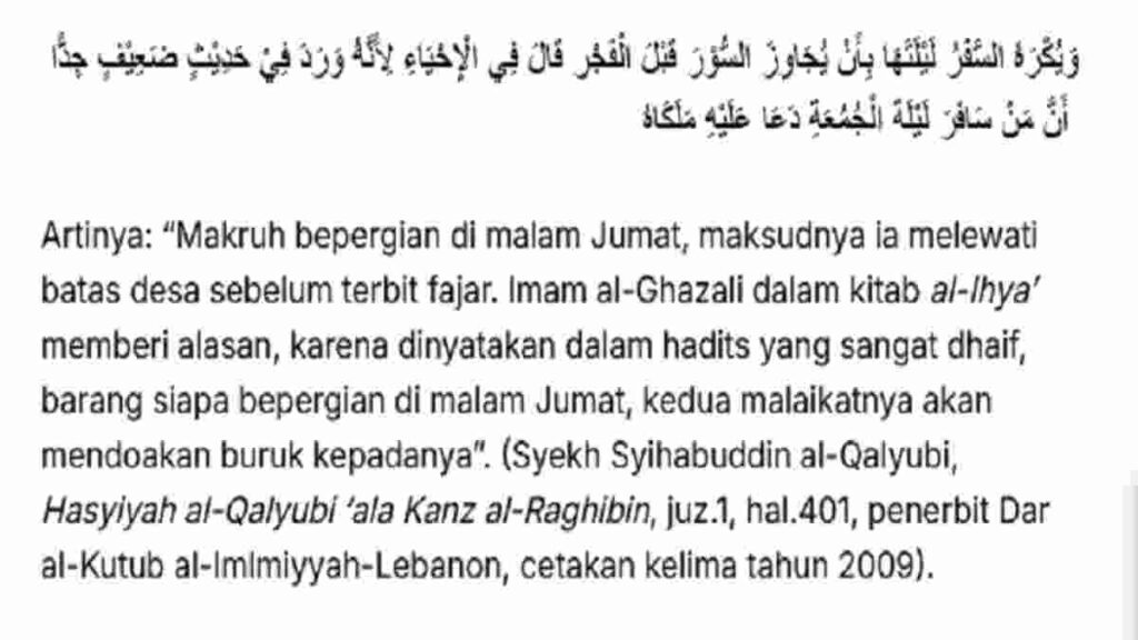 Hukum Bepergian di Hari Jumat Menurut Hadits dan Para Ulama 1