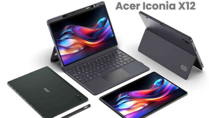 Acer Iconia X12 Tablet Baru Rilis Januari 2025, Baterai 10.000mAh