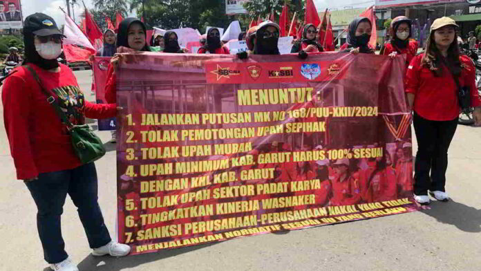 Ada 2 Aksi Buruh di Garut
