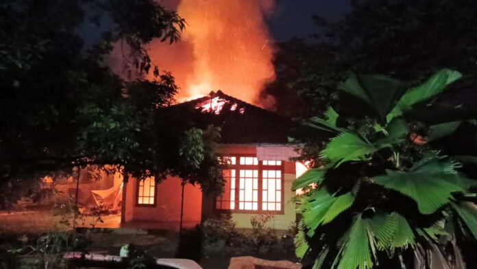 Kebakaran hanguskan rumah di Kota Banjar saat pemiliknya sedang tidur lelap