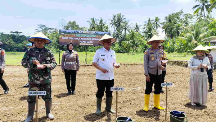 Launching Gugus Tugas Polri Dukung Ketahanan Pangan