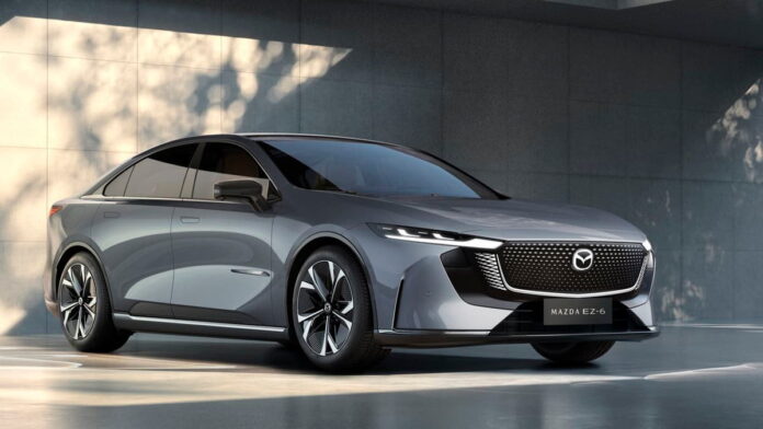 Mobil Mazda EZ-6, Sedan Listrik Terbaru dari Mazda