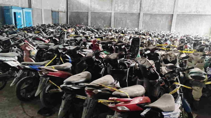 Polres Pangandaran Amankan Ratusan Kendaraan Bermotor Tanpa Surat