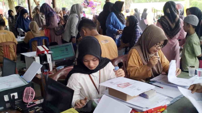 Disdukcapil Ciamis Buka Layanan Adminduk di Perayaan Tahun Baru di Cipaku