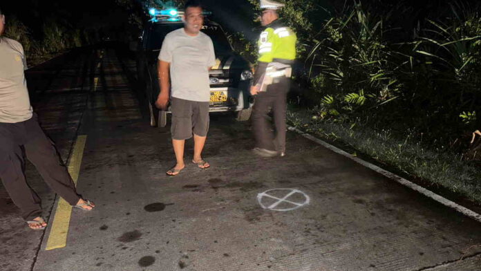 Pejalan Kaki Tanpa Identitas Tewas Tertabrak Mobil di Cikalong Tasikmalaya
