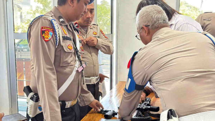 Polres Pangandaran Periksa Senjata Api Seluruh Anggota