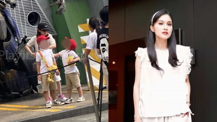 Dua anak Sandra Dewi liburan ke luar negeri