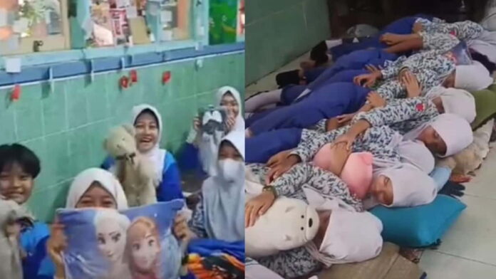 Program tidur siang di SMPN 39 Surabaya