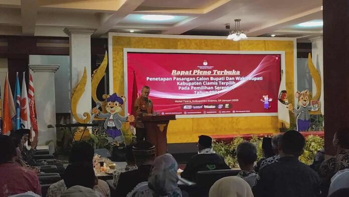 Rapat Pleno Terbuka Penetapan Bupati dan Wakil Bupati Ciamis