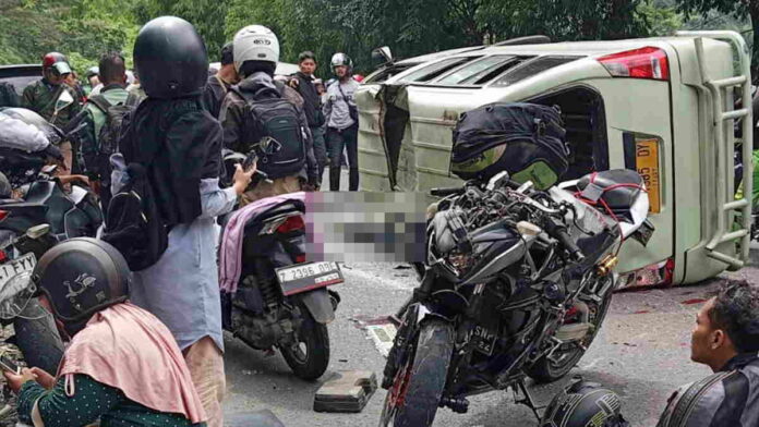 Tabrakan Beruntun di Garut