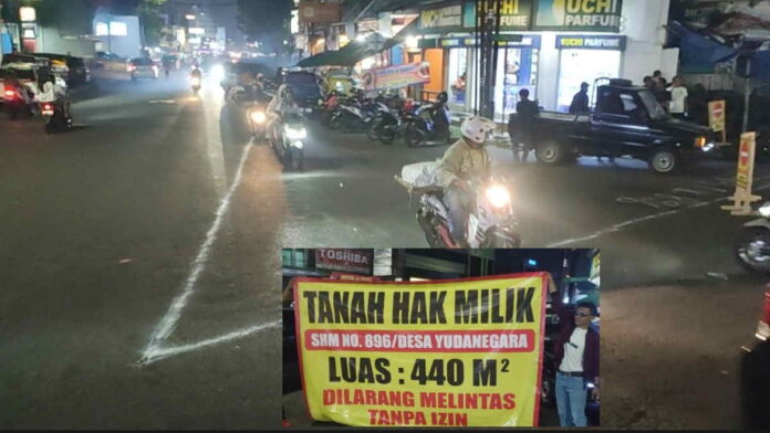 Jalan Simpang Empat Yudanegara Tasikmalaya Diklaim Milik Warga