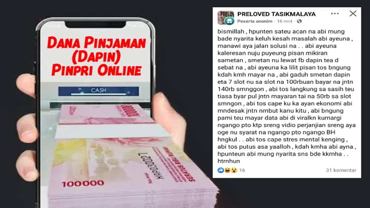 Cerita Warga Tasikmalaya Terlilit Utang Dapin Online, Takut Foto Tak Senonoh Tersebar