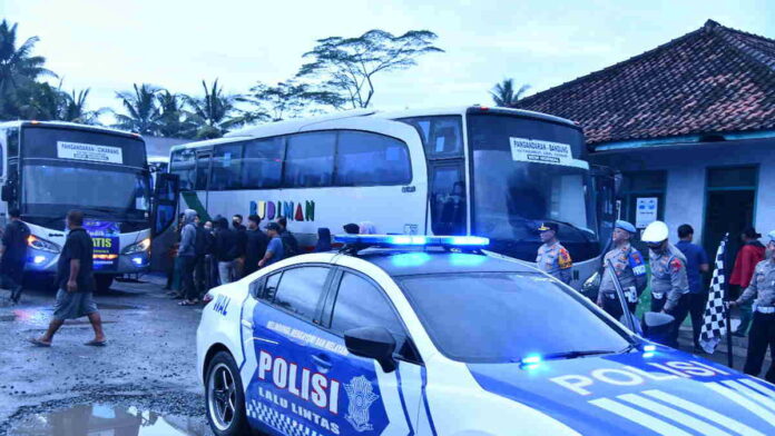 Ada Mudik Gratis dari Polres Pangandaran