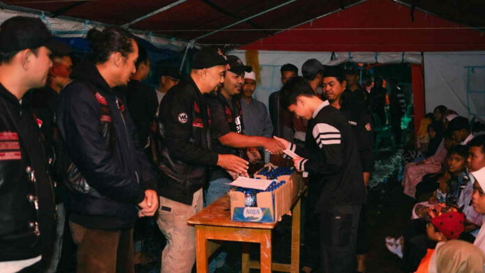 BB1%MC Southern Chapter Ulurkan Tangan, Bantu Korban Pergeseran Tanah Tasikmalaya Jelang Lebaran