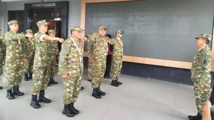 Bupati Ciamis Herdiat Sunarya saat mengikuti retret di Akmil Magelang