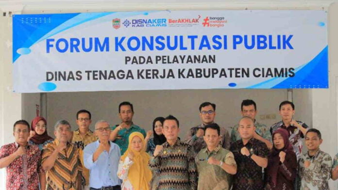 Dinas Tenaga Kerja Ciamis Gelar Forum Konsultasi Publik