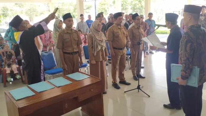 Pelantikan Perangkat Desa Sindangasih, Kecamatan Banjarsari, Ciamis