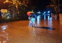Air Sungai Ciputrahaji Meluap, Ratusan Rumah di Dusun Pongporang Ciamis Terendam Banjir