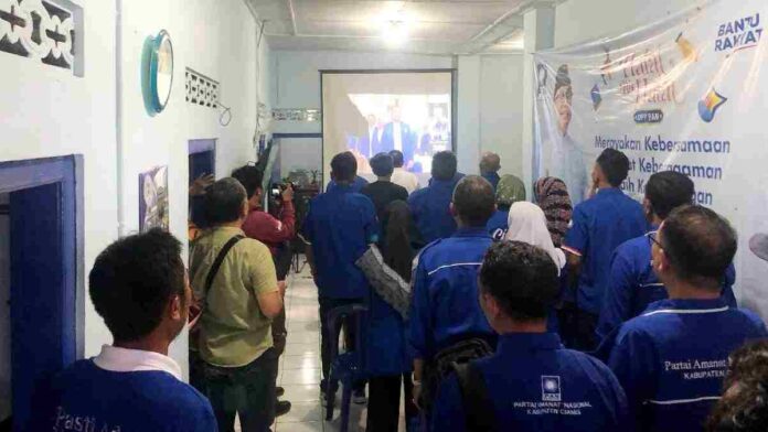 DPD PAN Ciamis Ikuti Halalbihalal Virtual Bareng Seluruh Kader