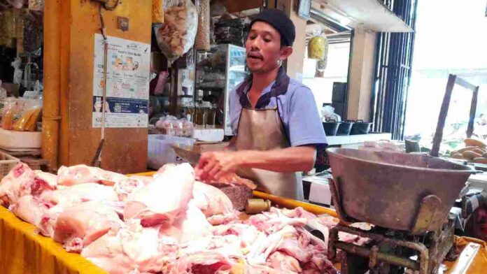 Harga Daging Ayam di Pasar Banjar Anjlok, Sempat Dijual Rp 24 Ribu Per Kilogram