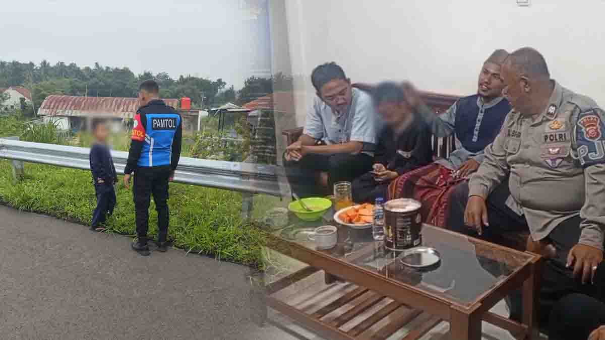Diduga Kabur dari Pondok Pesantren, Seorang Bocah Ditemukan Berjalan Kaki di Tol Cisumdawu