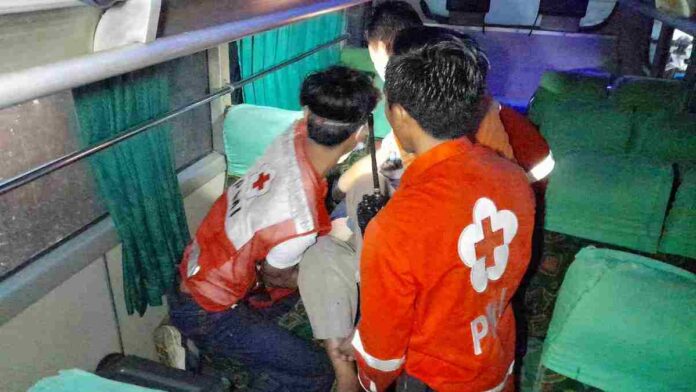 Penumpang bus meninggal dunia