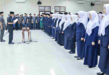 184 Kepala Sekolah SD dan SMP di Ciamis Dilantik, Bupati Herdiat Minta BPKD Tingkatkan Tunjangannya
