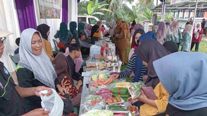 Dinas Pertanian Ciamis Laksanakan Gerakan Pangan Murah di Desa Bendasari