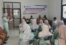 Disnaker Ciamis Tutup Kegiatan Pelatihan dan Produktivitas Tenaga Kerja di Kecamatan Banjaranyar dan Banjarsari