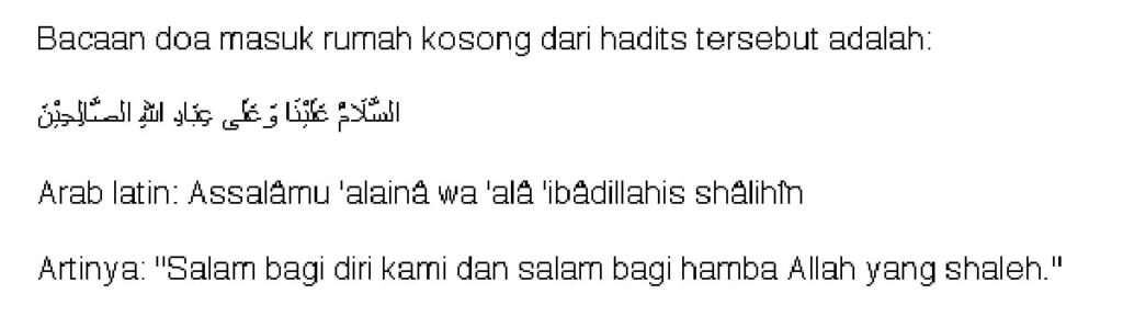 Doa Masuk Rumah Kosong Sesuai Sunnah dan Adabnya dalam Islam