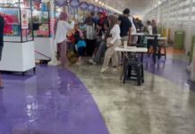 Genangan air di Foodcourt Alun-Alun Ciamis