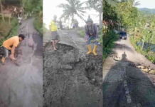 Jalan Rusak Akibat Pergerakan Tanah, Warga Ciamis Perbaiki Jalur Kabupaten secara Swadaya agar Pemerintah Turun Tangan