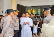 Sinergi untuk Kedamaian, Kapolres Ciamis Pantau Langsung Ibadah Kenaikan Isa Al-Masih
