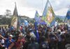 Kemeriahan Bobotoh Nobar Persib di Pusat Pemerintahan Sumedang