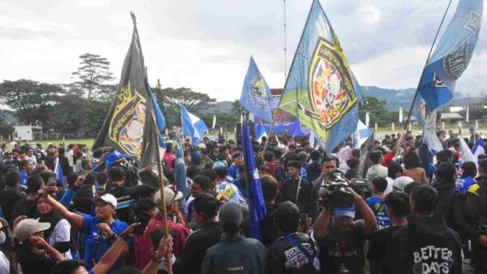 Kemeriahan Bobotoh Nobar Persib di Pusat Pemerintahan Sumedang