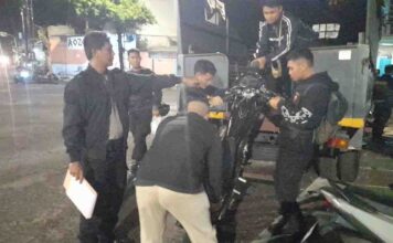 Biar Kapok, Belasan Sepeda Motor Pelajar Berknalpot Brong Akhirnya Diangkut Tim Prabares Sat Sabhara Polres Banjar