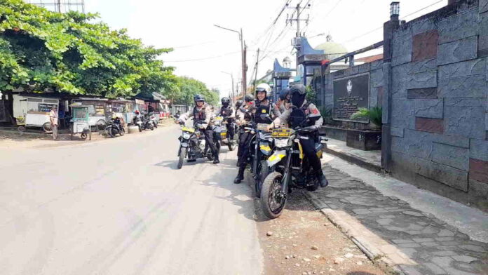 Patroli Sat Samapta Polres Kota Banjar, Antisipasi Konvoi Kendaraan Saat Pengumuman Kelulusan