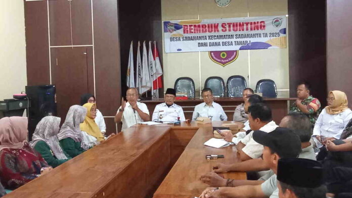 Pemdes Sadananya Ciamis Targetkan Zero Stunting Tahun 2026