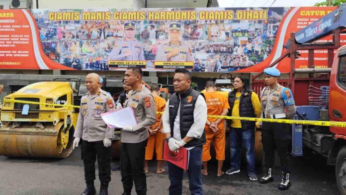 Pencurian alat berat di Ciamis